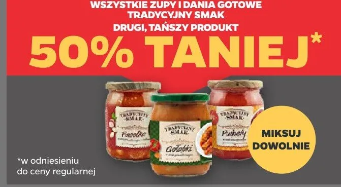 Zupy i dania gotowe tradycyjny smak promocja w Netto