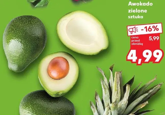 Awokado zielone promocja w Kaufland
