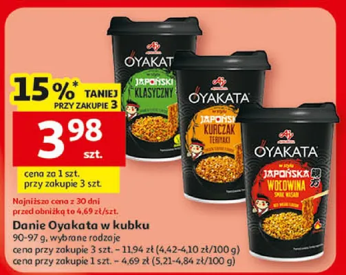 Danie w kubku promocja w Auchan