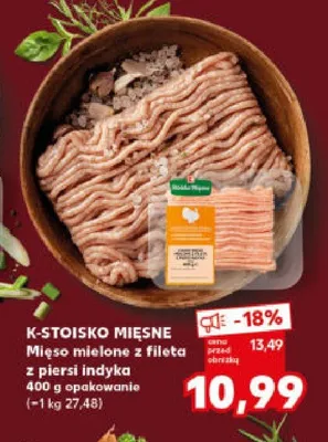 Mięso mielone z fileta z piersi indyka promocja w Kaufland