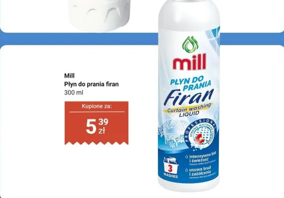 Płyn do prania firan promocja w Dino