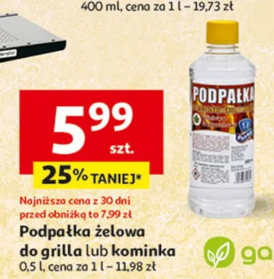 Podpałka żelowa do grilla lub kominka promocja w Auchan