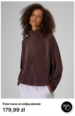 Polar loose ze stójką damski 4F promocja w 4F