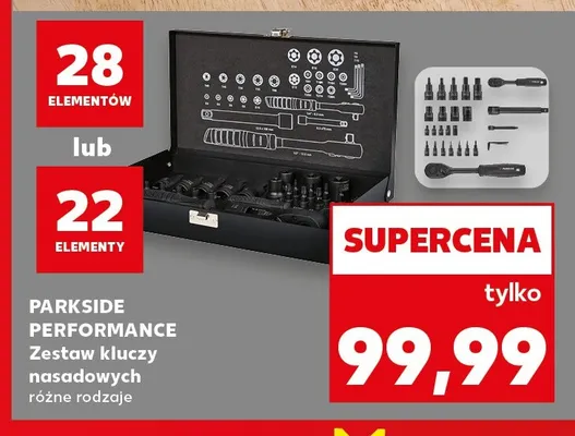 Zestaw kluczy nasadowych Parkside Performance 28 elementów promocja w Kaufland