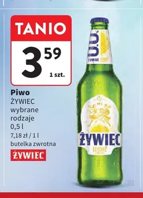 Piwo bezalkoholowe Żywiec Lemon promocja w Intermarche