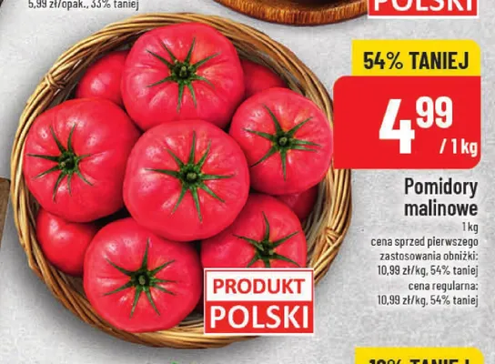 Pomidory malinowe promocja w POLOmarket
