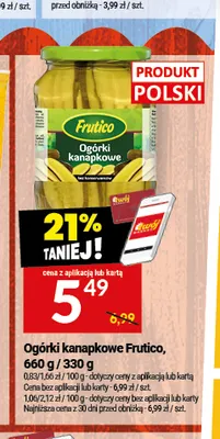 Ogórki kanapkowe Frutico promocja w Twój Market