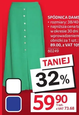 Spódnica damska rozmiary 38/40-46/48 promocja w Selgros