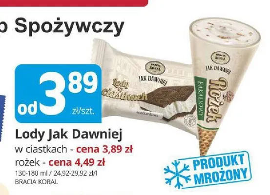 Lody w ciastkach Jak Dawniej promocja w Marketvita