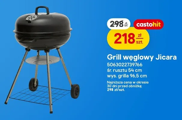 Grill węglowy Jicara promocja w Castorama