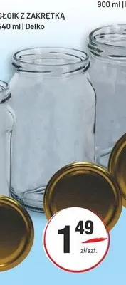 Słoik z zakrętką Delko 540 ml promocja w Sedal