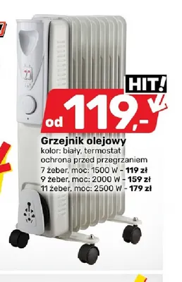 Grzejnik olejowy 11 żeber promocja w Bricomarche