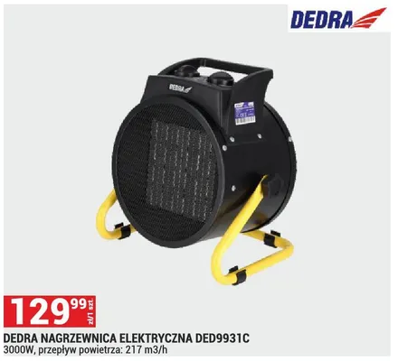 NAGRZEWNICA ELEKTRYCZNA DEDRA DED9931C 3000W promocja w Merkury Market