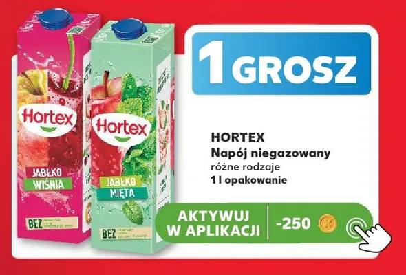 Napój niegazowany Hortex Jabłko Wiśnia promocja w Kaufland