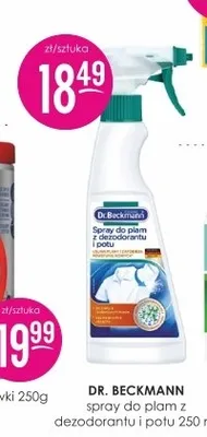 Spray do plam z dezodorantu i potu Dr. Beckmann promocja w Drogerie Jasmin