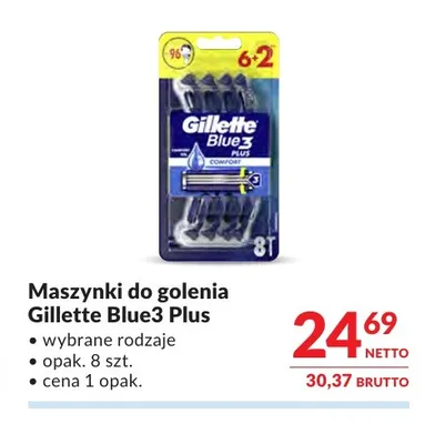 Maszynki do golenia Gillette Blue3 Plus promocja w Makro