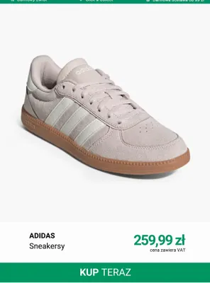 Sneakersy Adidas promocja w Deichmann