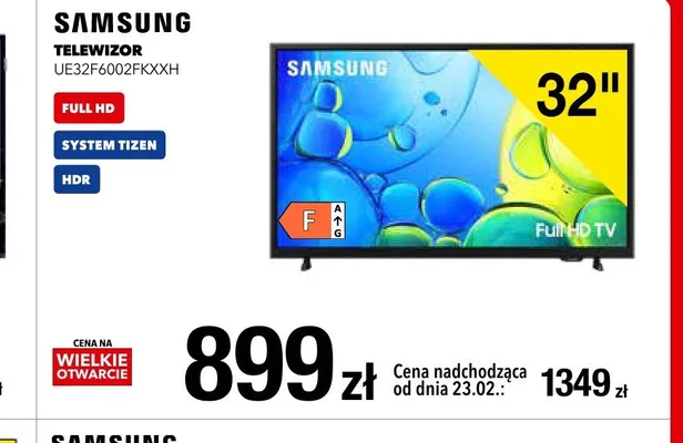 Telewizor UE32F6002FKXXH 32" promocja w RTV EURO AGD