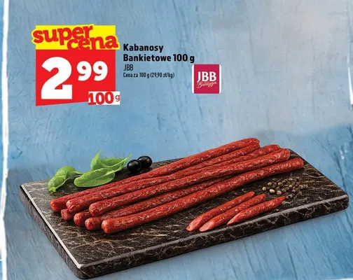 Kabanosy bankietowe JBB promocja w TOPAZ