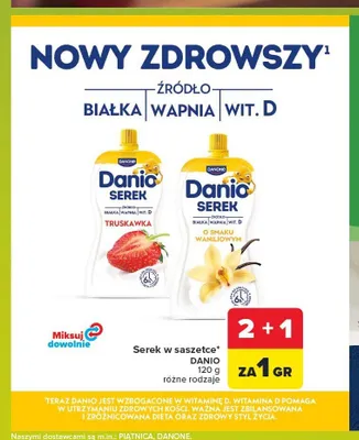 Serek homogenizowany Danio waniliowy promocja w Carrefour Market