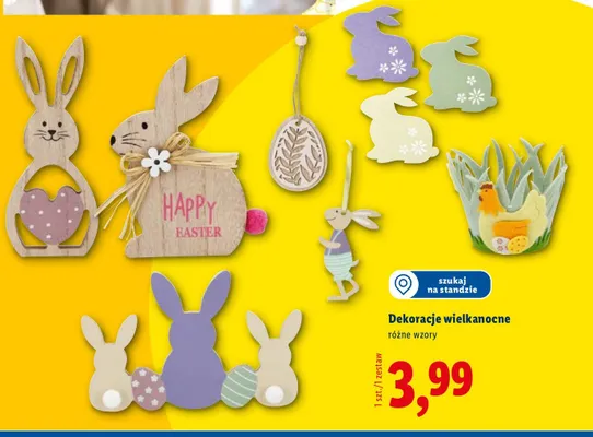 Dekoracje wielkanocne Lidl promocja