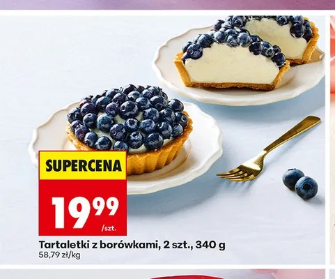 Tartaletki z borówkami 2-pak promocja w Biedronka