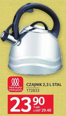 Czajnik 2,3 l Stal Gerlach promocja w Selgros