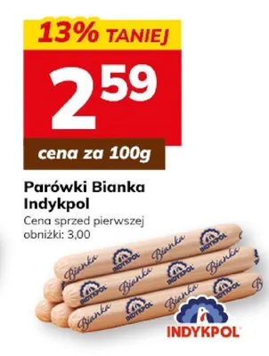 Parówki bianka promocja w Hitpol