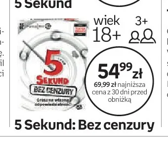 Gra 5 Sekund: Bez cenzury promocja w Empik