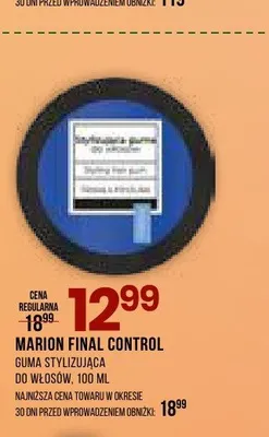 Guma stylizująca do włosów MARION FINAL CONTROL promocja w Drogerie Natura