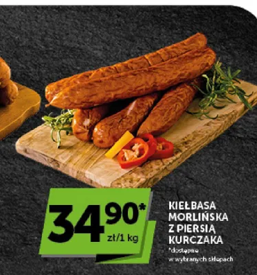 Kiełbasa Morlińska z piersią kurczaka Morliny promocja w Groszek