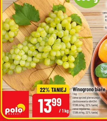 Winogrono białe promocja w POLOmarket