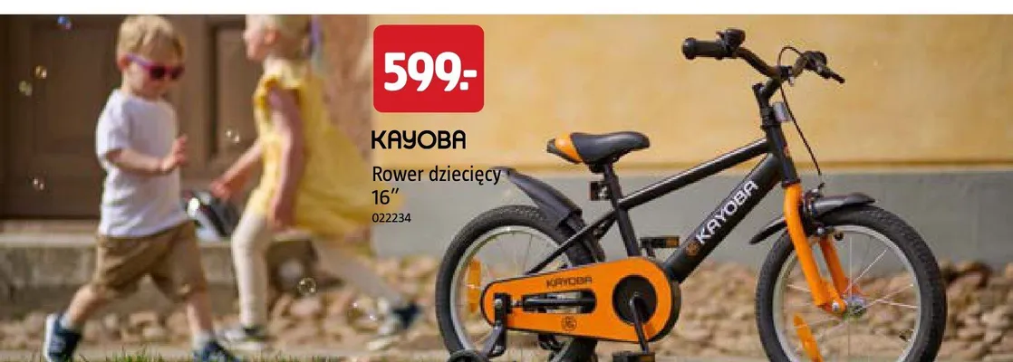 Rower dziecięcy Kayoba 16" promocja w Jula