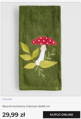 Ręcznik kuchenny Gribonjio 40x60 cm promocja w home&you