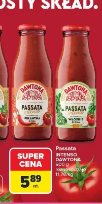 Passata intenso Dawtona włoskie zioła promocja w Carrefour