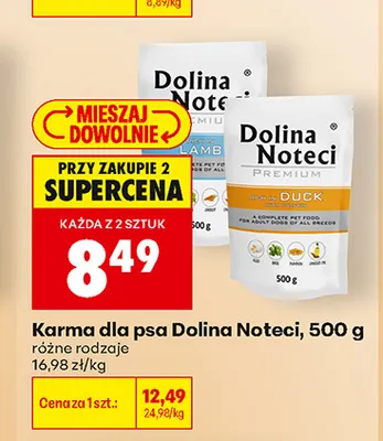 Karma dla psa Dolina Noteci Lamb promocja w Biedronka