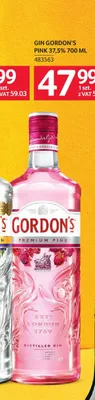 Gin Gordon's Premium Pink 37,5% promocja w Selgros