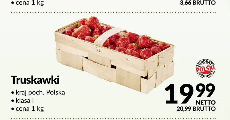 Truskawki polskie promocja w Makro