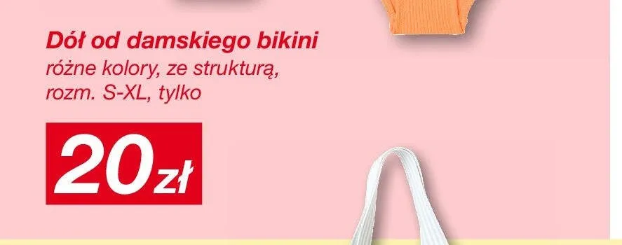 Dół od damskiego bikini ze strukturą rozm. S-XL promocja w KiK