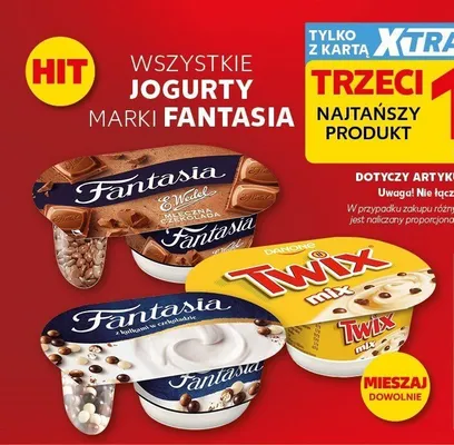 Jogurt Fantasia z kulkami w czekoladzie promocja w Kaufland