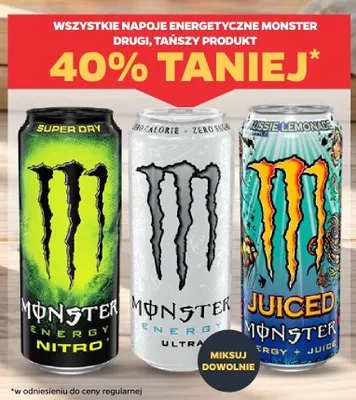 Napój energetyczny Monster Energy Nitro Super Dry promocja w Netto