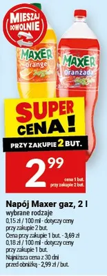 Napój Maxer gaz promocja w Twój Market
