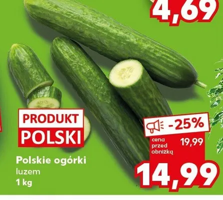 Polskie ogórki luzem promocja w Kaufland
