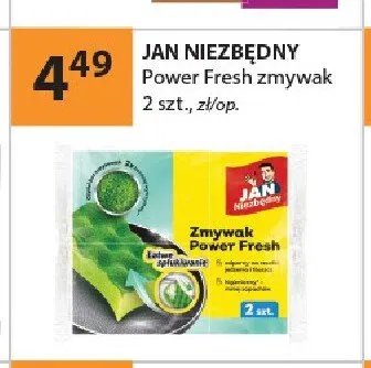 Zmywak Power Fresh Jan Niezbędny 2szt. promocja w Drogerie Laboo