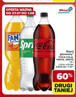 Napój gazowany Coca-Cola Zero Cukru promocja w Carrefour Market