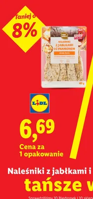 Naleśniki z jabłkami i cynamonem Chef Select promocja w Lidl