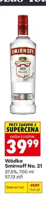 Wódka Smirnoff No. 21 promocja w Biedronka