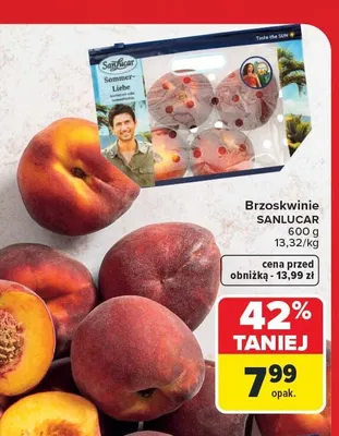 Brzoskwinie SanLucar promocja w Carrefour