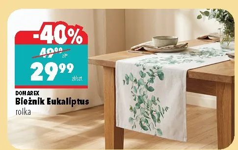 Bieżnik Eukaliptus promocja w Biedronka Home