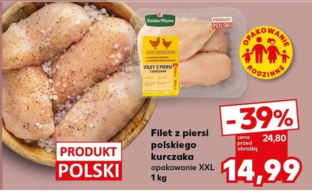 Filet z piersi polskiego kurczaka opakowanie XXL promocja w Kaufland